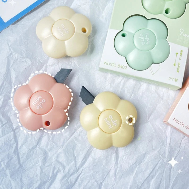 New High Appearance Level Flower Utility Knife Set Express Boxes Opener Mini Portable Art Knife Hand Account Paper Cutting Tools Peaceful Pleasures Health and Wellness