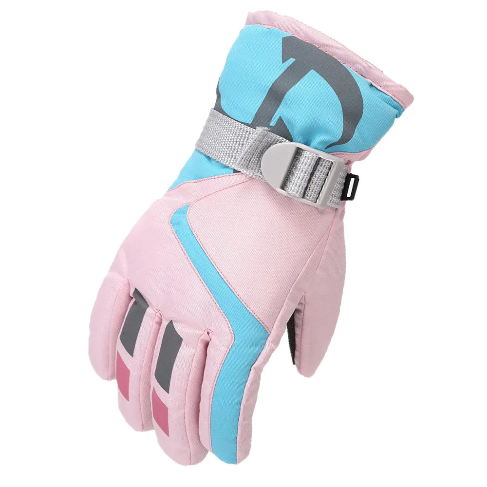 Kids Waterproof Ski Gloves | Windproof Winter Snow Gloves 4–7
