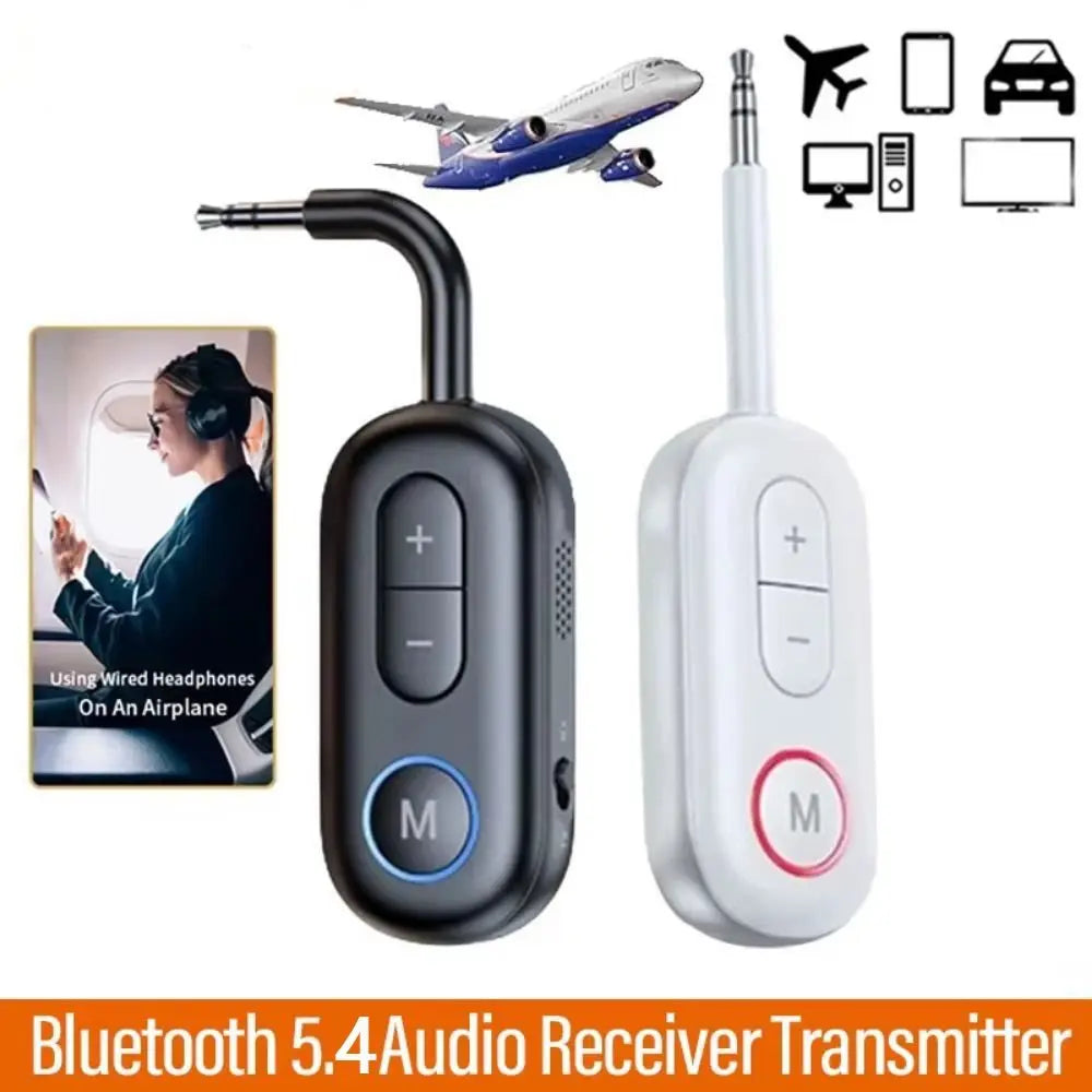 2 in 1 Bluetooth 5.4 Receiver Transmitter Mini Wireless Bluetooth Wireless Adapter Bluetooth-compatible Jack Peaceful Pleasures Health and Wellness