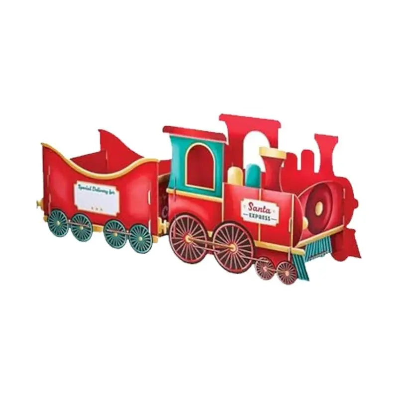 Santa Toy Train Christmas Decoration – Holds Candy & Gifts