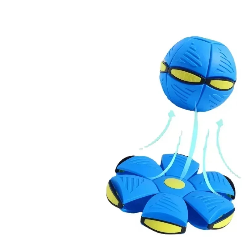 Magic Flying Saucer Bouncy Stomp Ball Foot Pressure Decompression Vent Indoor Outdoor Toys for Kids Pets Peaceful Pleasures Health and Wellness