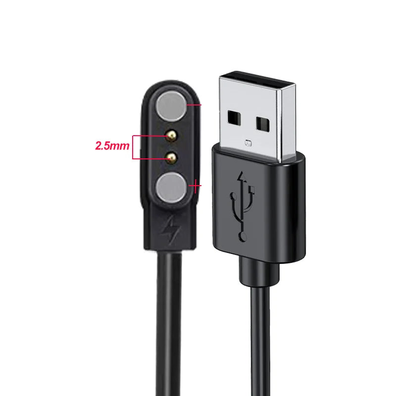 USB Magnetic Charger for Letscom ID205L ID205S ID206 Smartwatch