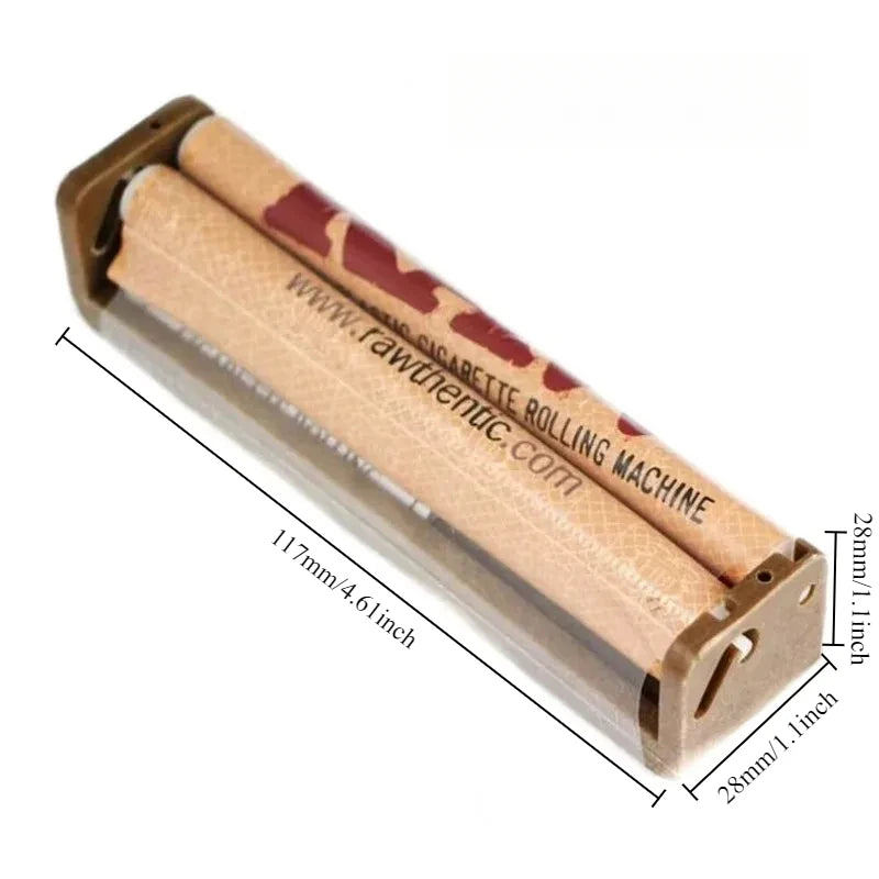 Degradable Manual Tobacco Rolling Cone Machine Portable Cigarette Holder Peaceful Pleasures Health and Wellness 110mm-yellow
