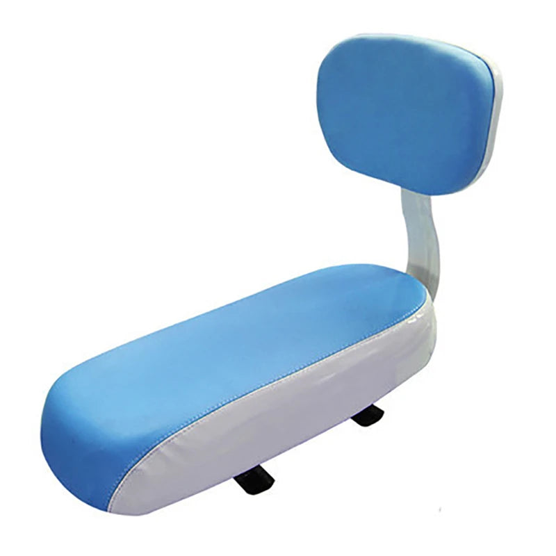 Bicycle Seat Cushion Armrest Foot Pedal Rear Seats Cushions Backrest Mountain Bike Comfortable Children Bicycles Armrests Peaceful Pleasures Health and Wellness Sky blue cushion