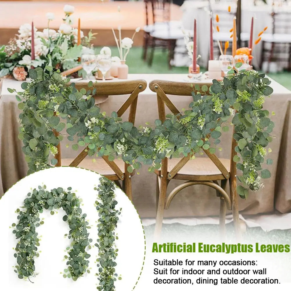 180cm Artificial Eucalyptus Garland | Baby Breath Hanging Vine
