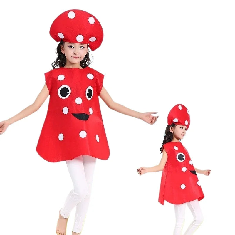 Kids Fruit Vegetable Halloween Costume Cloak | Ages 3–8