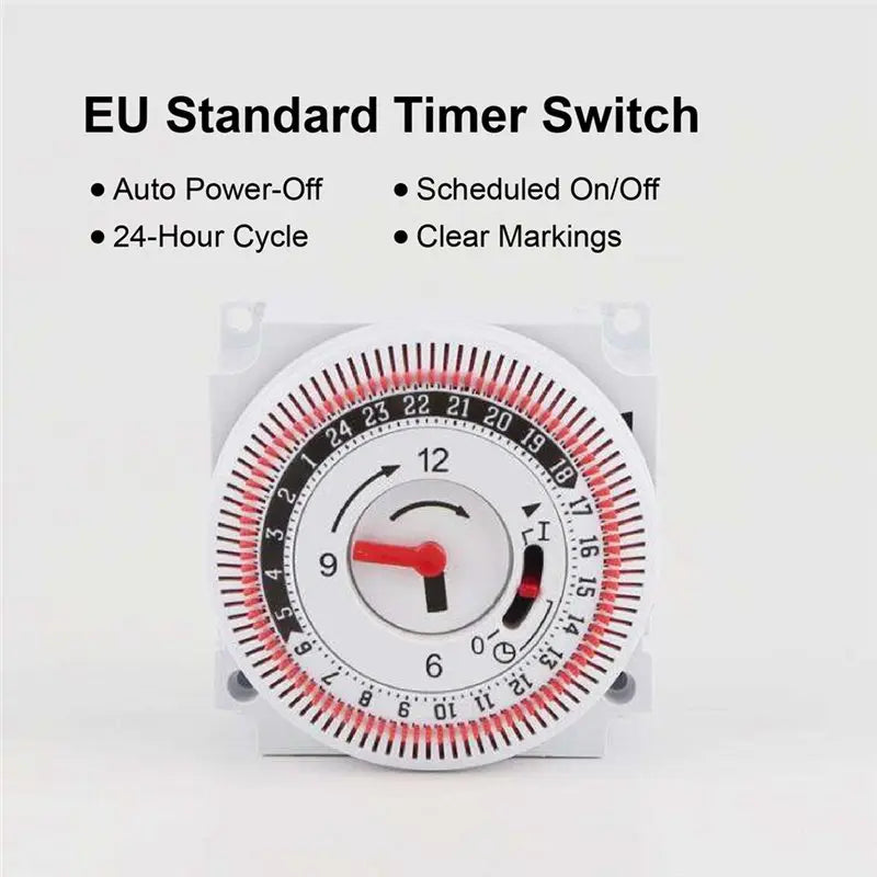 Y51A-Mechanical Time Controller 16A 230V Rotary Dial Analog Switch Daily Function For Home& For Industrial Appliances Peaceful Pleasures Health and Wellness