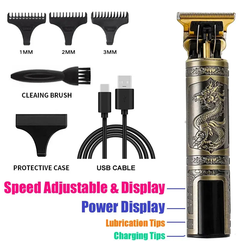 XMSJ T9 Electric Hair Clipper & Beard Trimmer USB Rechargeable