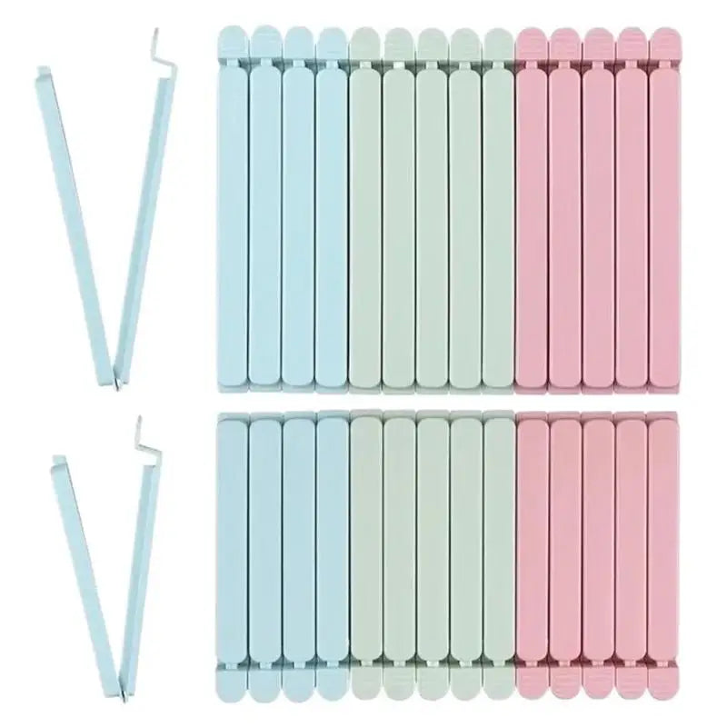 10-Pack Colorful Food Bag Sealing Clips | Kitchen Storage Food Bag Clips Peaceful Pleasures Health and Wellness