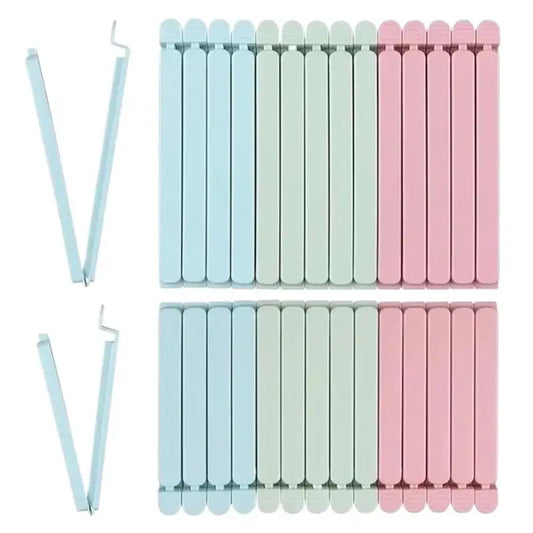 10-Pack Colorful Food Bag Sealing Clips | Kitchen Storage Food Bag Clips Peaceful Pleasures Health and Wellness
