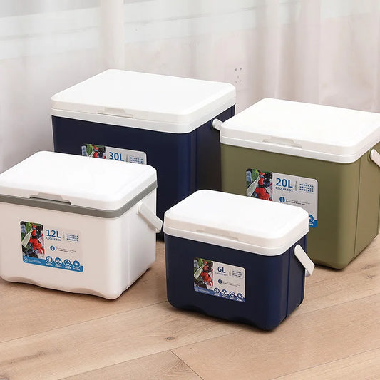 12L Outdoor Camping Night market stall Lunch Beer Cooler incubator with temperature display Portable Picnic retain freshness Box Peaceful Pleasures Health and Wellness