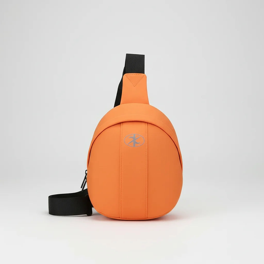 Women's Large Capacity Sports Chest Bag Waterproof Polyester Casual Crossbody Bag for Outdoor Travel Peaceful Pleasures Health and Wellness