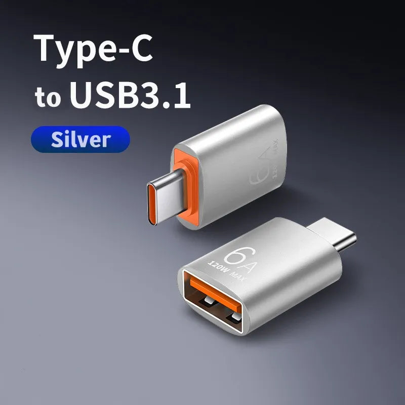 USB 3.0 to USB-C OTG Adapter | 6A Fast Charging & Data Transfer