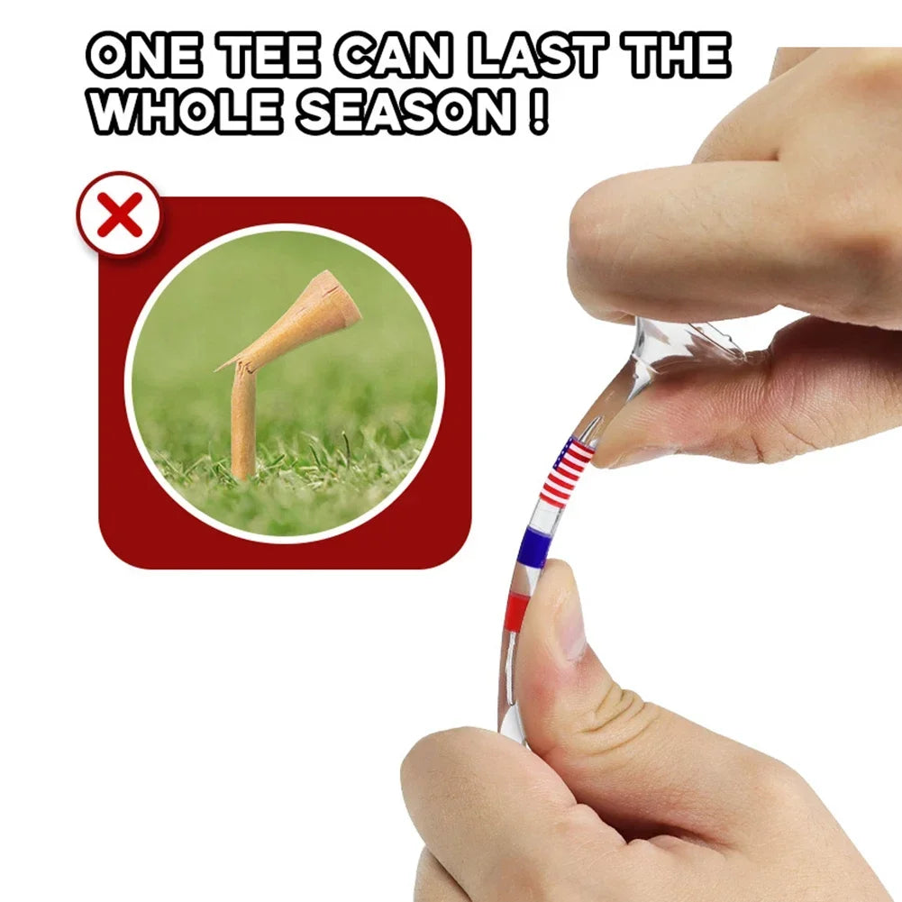 10pcs Golf Ball Holder Reduce Friction and Side Spin Transparent Plastic Golf Tees Reusable Anti-Slip Big Cup Golf Training Aids Peaceful Pleasures Health and Wellness