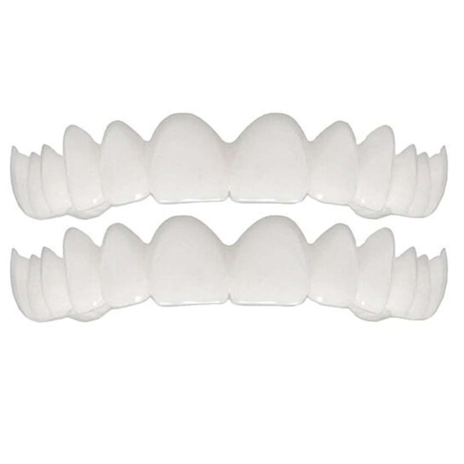 Upper Lower Temporary Comfort Fit Fake Teeth Cosmetic Denture Smile Veneers False Teeth Brace Cover With Gutta Percha Glue Gel Peaceful Pleasures Health and Wellness