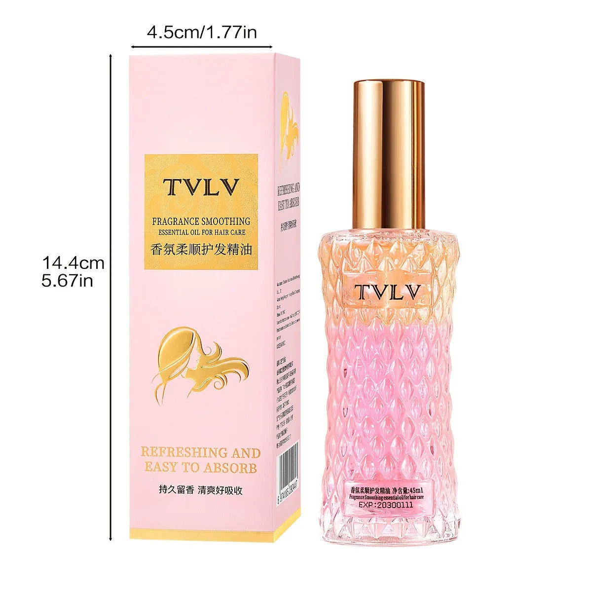 Fragrance Hair Oil Spray – Anti-Frizz, Heat Protection & Moisture