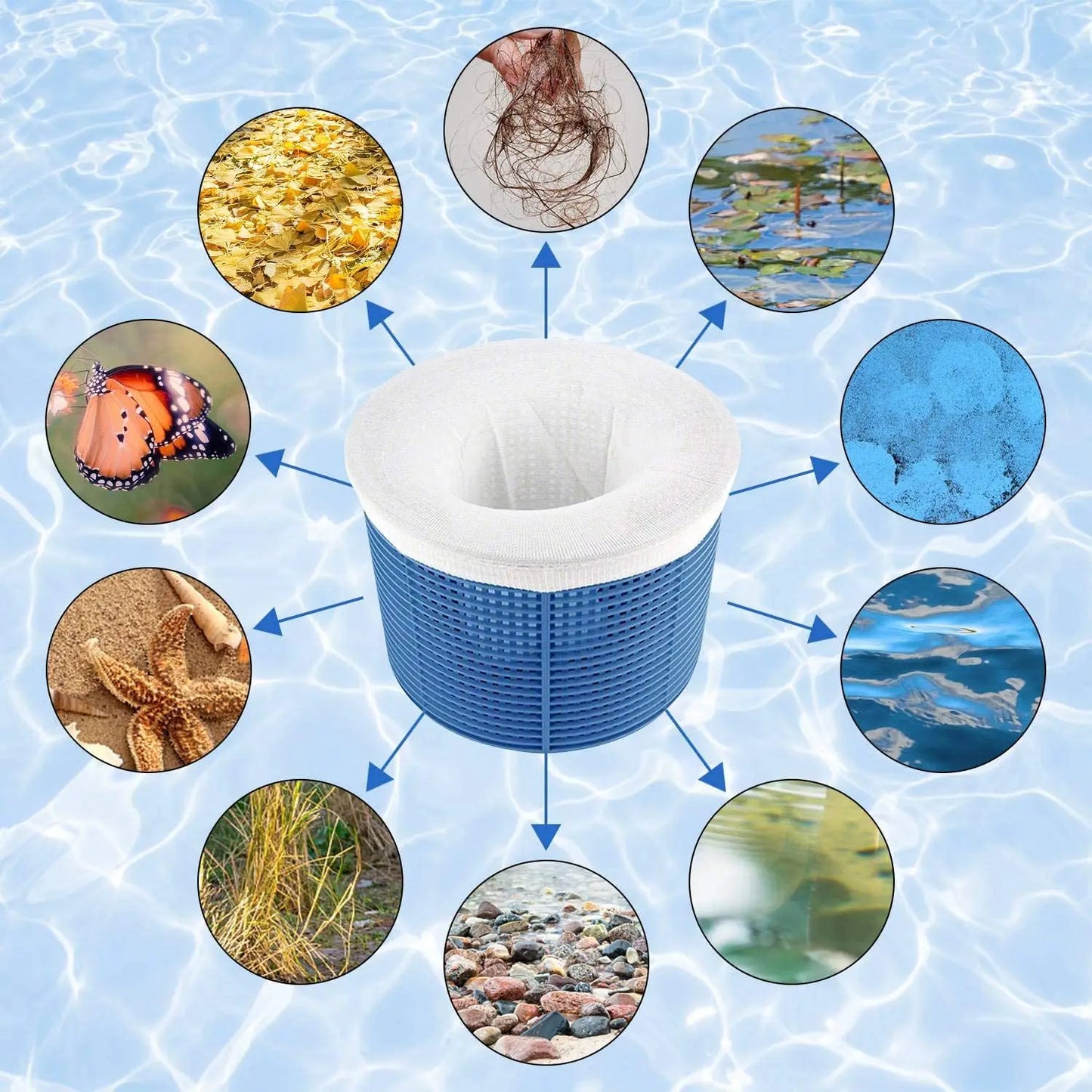 Pool Skimmer Socks – Ultra-Fine Mesh Filter Basket Saver