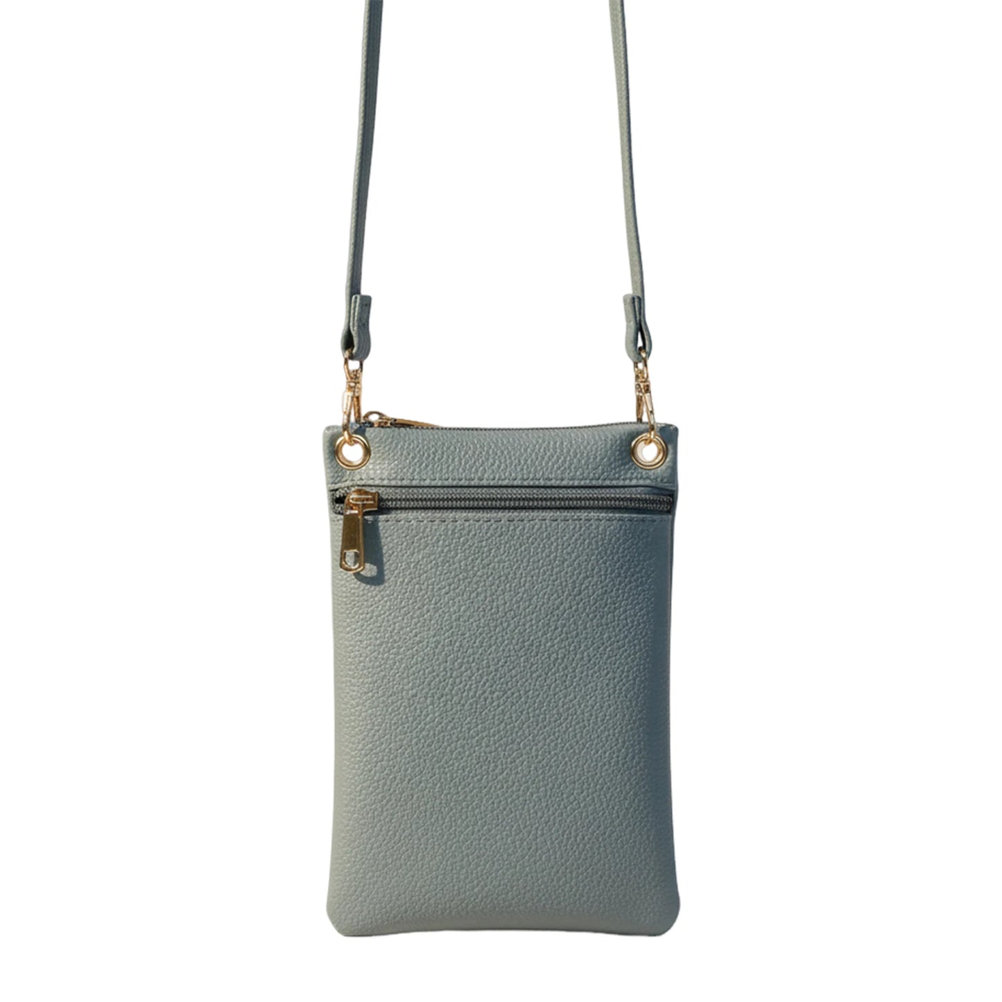Women's Lychee Texture Shoulder Bag Crossbody Handbag for Daily Use Peaceful Pleasures Health and Wellness SKY BLUE