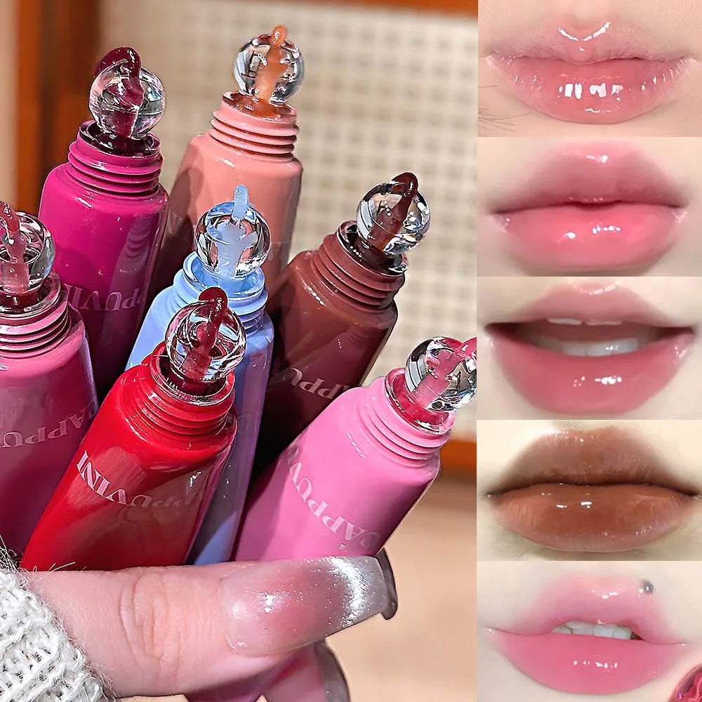 CAPPUVINI 7-Color Mirror Lip Gloss | Moisturizing Plumping Glaze
