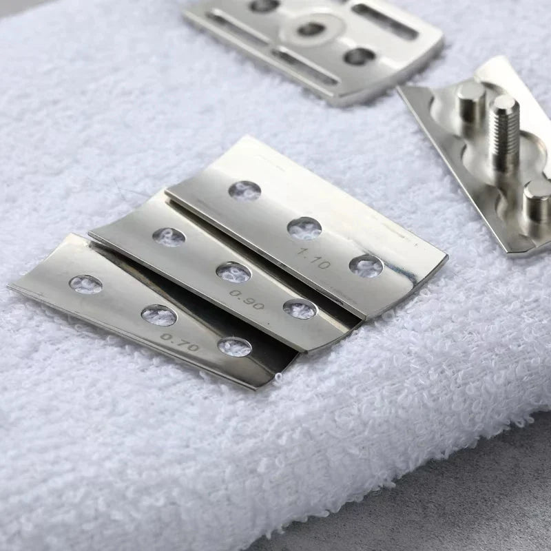 YAQI Trifecta Adjustable 316 SS Safety Razor Head – 3 Blade Gaps