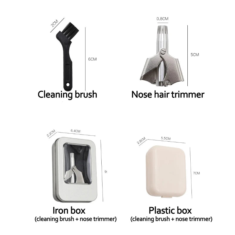Nose Hair Ear Trimmer For Men Stainless Steel Manual Washable Portable Tondeuse Nez Hair Remover Nose Vibrissa Razor Shaver Peaceful Pleasures Health and Wellness