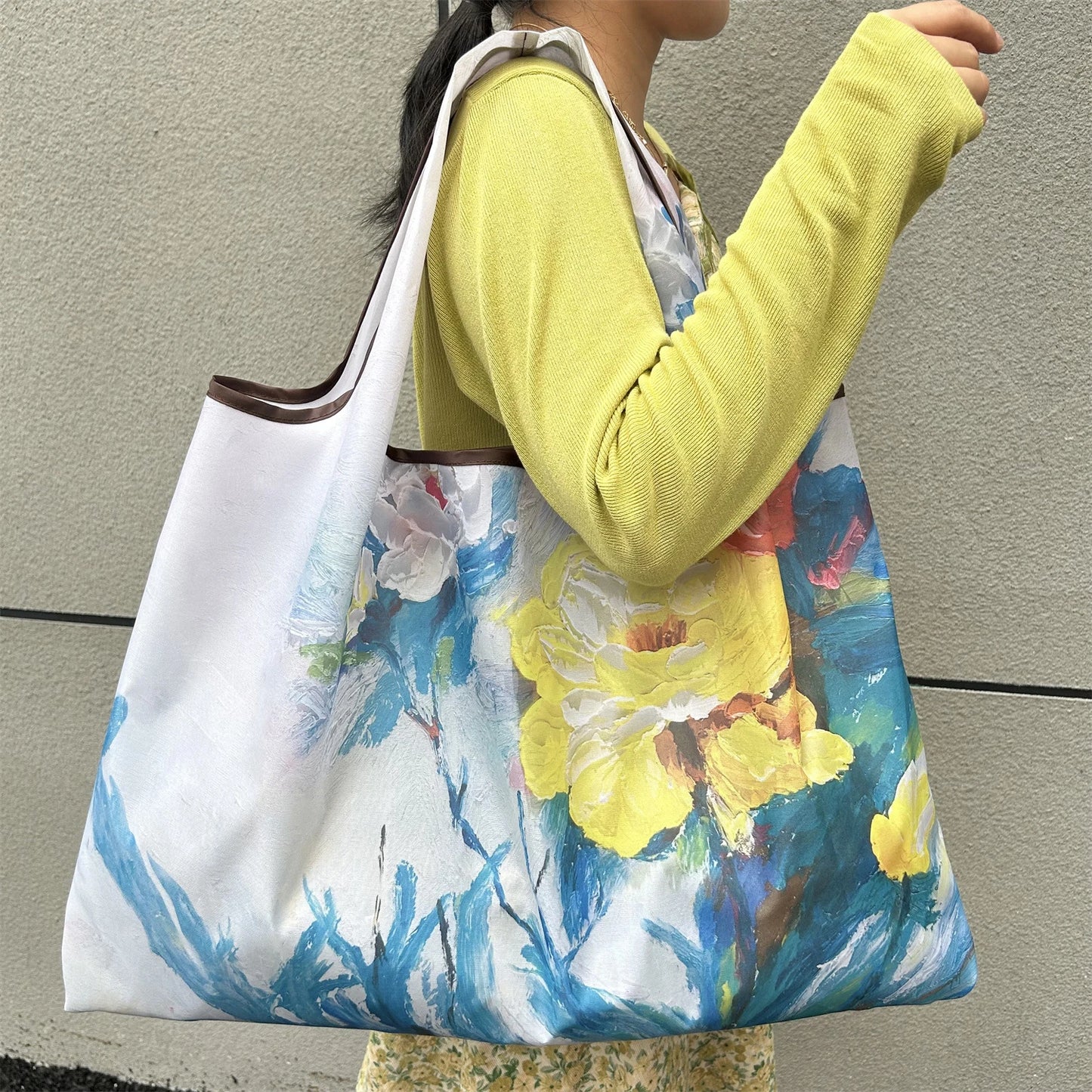 Large Foldable Reusable Nylon Shopping Bag – Travel Tote