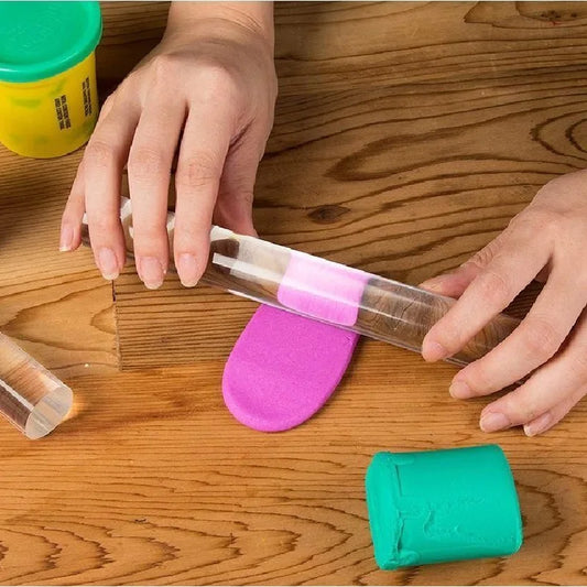 Transparent Acrylic Clay Rolling Rod | DIY Pottery Sculpting Tool Clay Sculpting Tool Peaceful Pleasures Health and Wellness