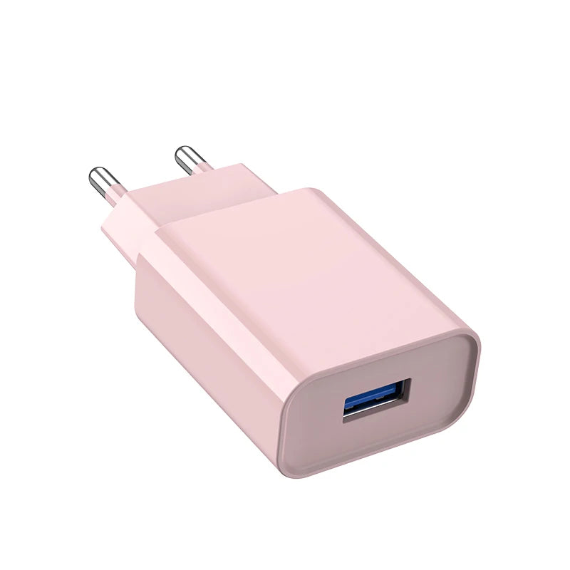 10W USB Wall Charger 5V 2A | EU & US Plug for iPhone Samsung