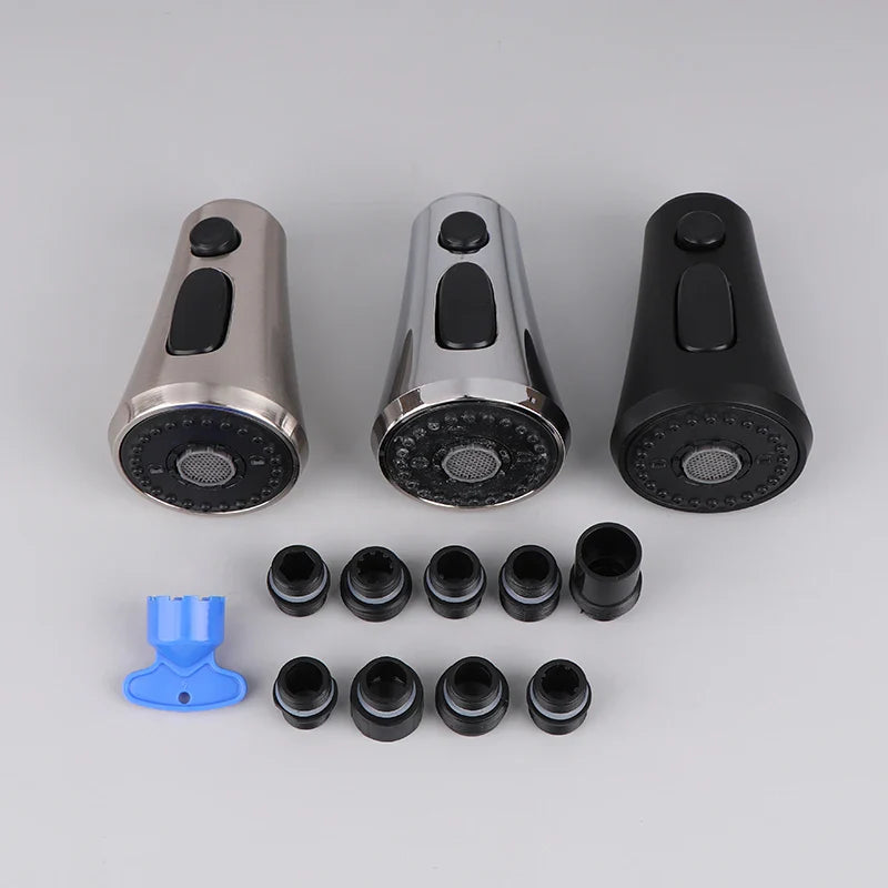 Kitchen Faucet Sprayer Head – 9 Nozzles, 3 Modes, Water Saving
