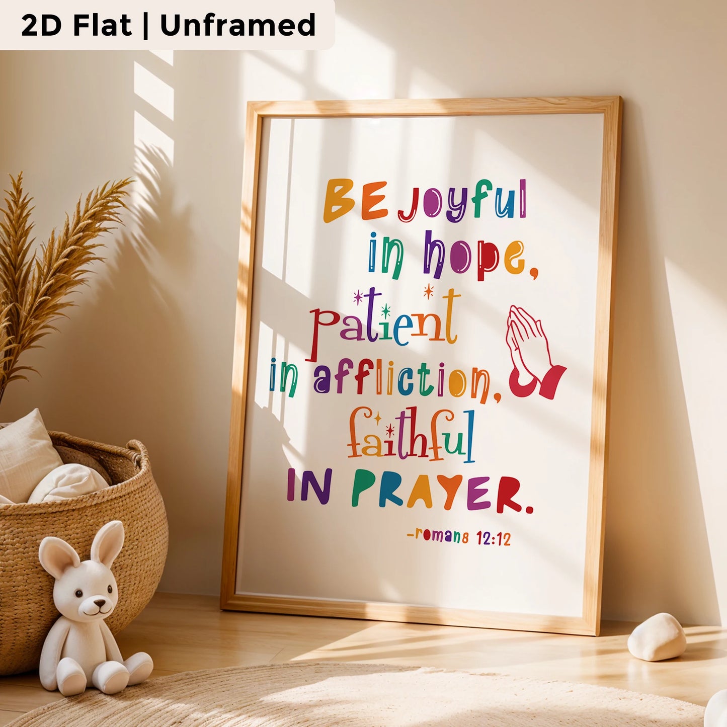3-Piece Cartoon Motivational Canvas Wall Art | Kids Room Decor