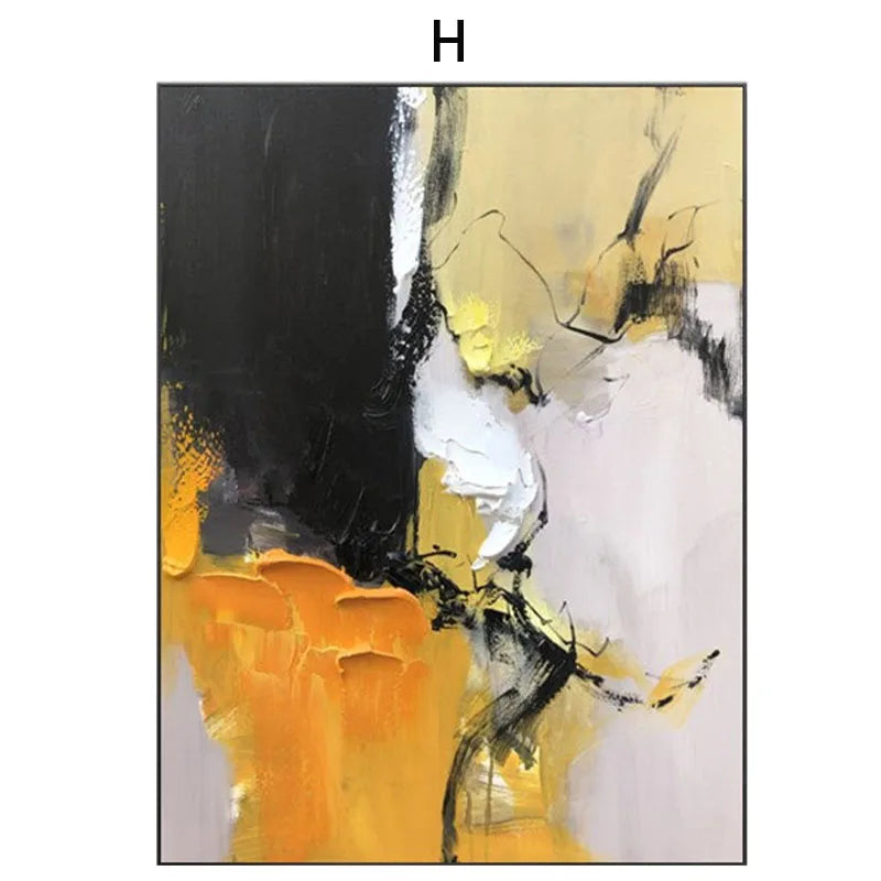 Handmade Abstract Oil Painting – Large Modern Canvas Wall Art Abstract Canvas Painting Peaceful Pleasures Health and Wellness H 120x80cm
