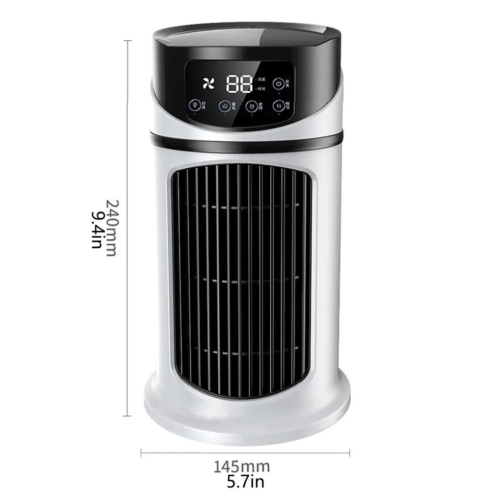 3-in-1 Portable Mini Air Cooler Fan & Humidifier | USB Desk Fan