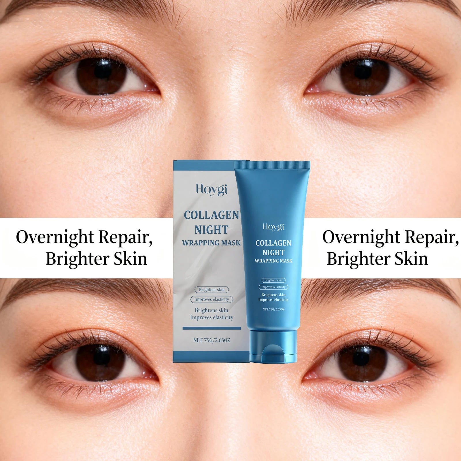 Collagen Night Wrapping Mask Brightening Skin Improve Elasticity Deep Hydrating Collagen Overnight Wrapping Peel off Facial Mask Peaceful Pleasures Health and Wellness