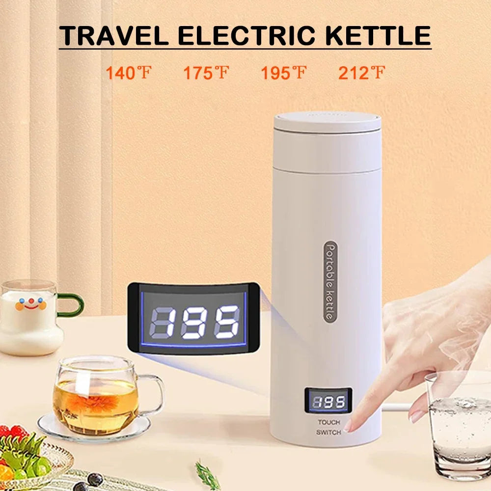 URGGU Portable Travel Electric Kettle 500ml | 4 Temp Settings