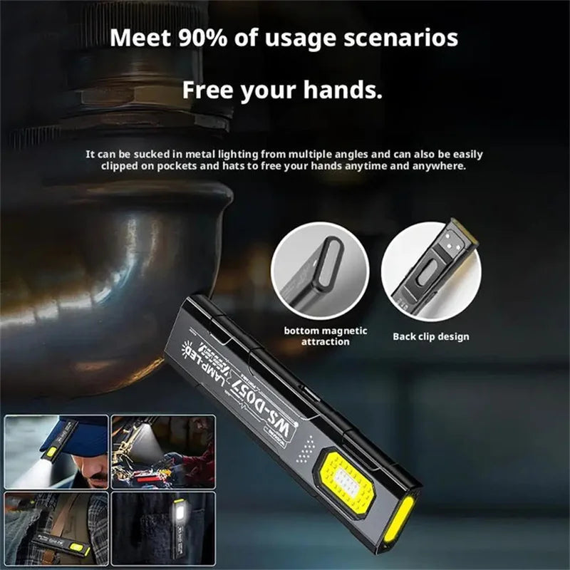 Mikenoon LED COB Keychain Flashlight | USB-C Rechargeable EDC