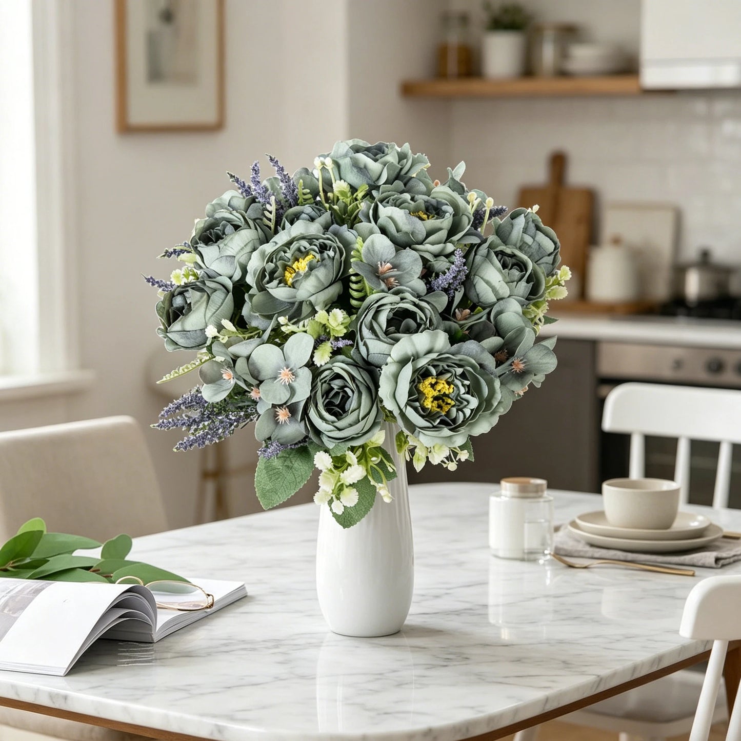 Artificial Silk Peony Bouquet – Wedding & Home Décor Flowers
