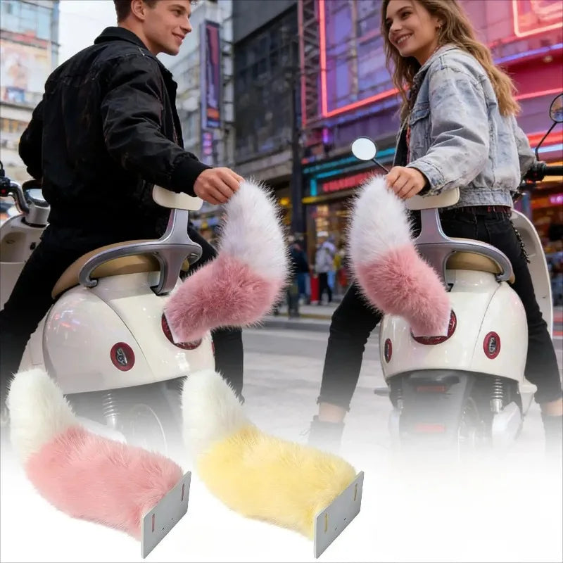Electric Wagging Fox Tail Scooter Decoration | Remote Control