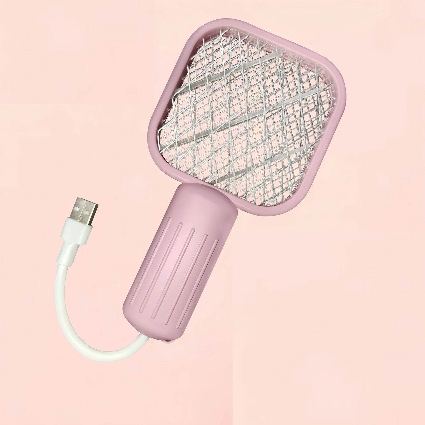 2-in-1 USB Mosquito Killer Lamp Electric Mosquito Swatter Purple Light Mosquito Trap Portable Insect Killer for Home Outdoor Cam Peaceful Pleasures Health and Wellness pink