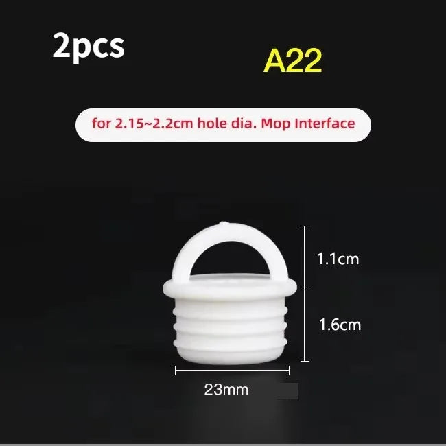 2-Pack Silicone Mop Bucket Drain Stopper – Round Scupper Plug
