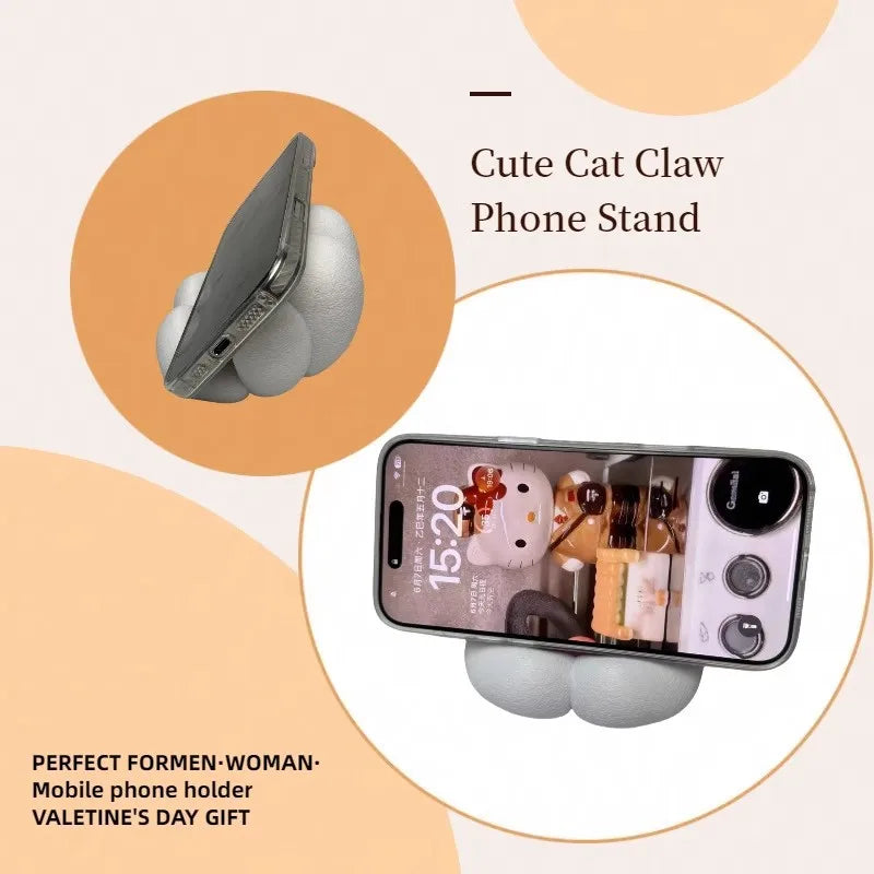 Cute Cat Claw Phone Holder – Desktop Stand & Desk Ornament Desktop Phone Stand Peaceful Pleasures Health and Wellness