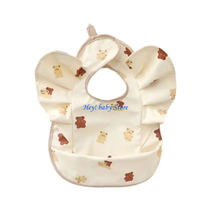 Angel Wing Flying Sleeve Baby Bib | Waterproof Catcher Bib