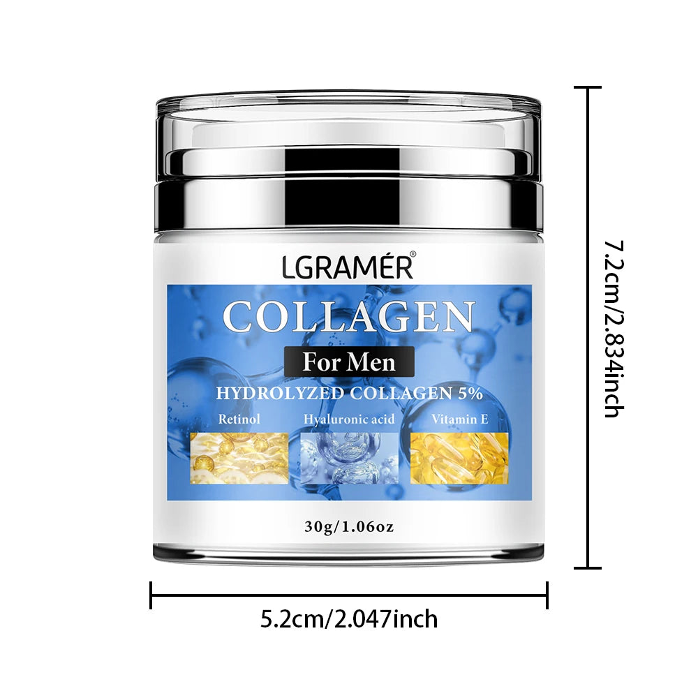 Anti-wrinkle Cream for Men Smooth Wrinkles Shrink Pores Firming Moisturizing Retinol Younger Face Cream Skin Care Cosmetic Peaceful Pleasures Health and Wellness
