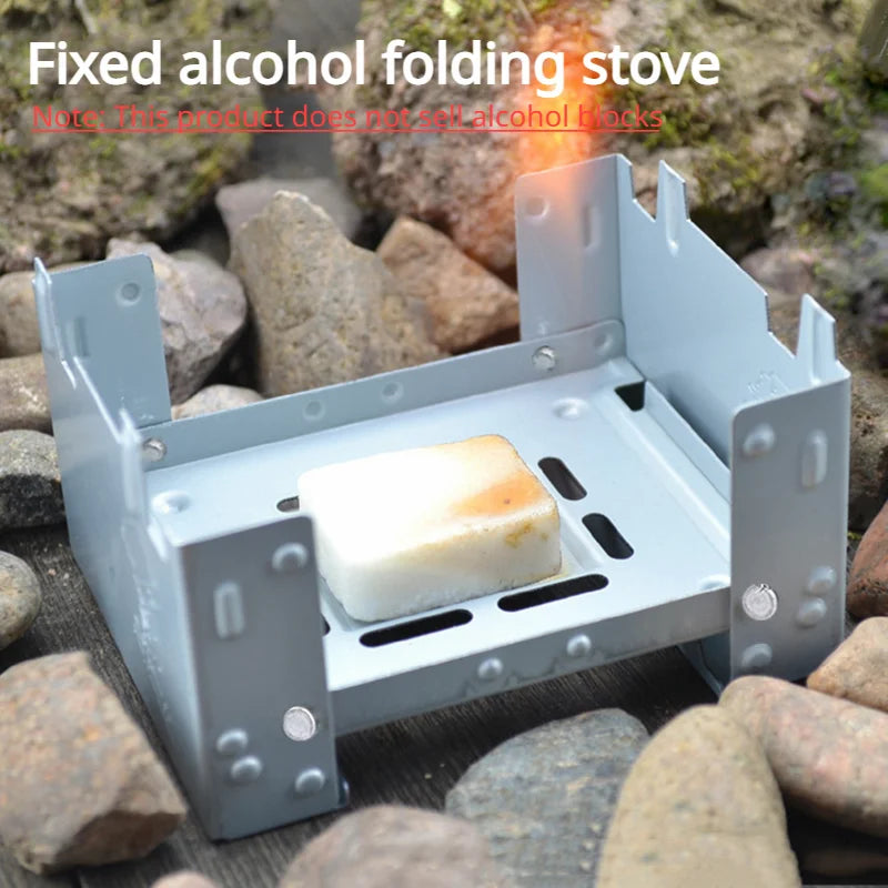 Portable Folding Alcohol Stove for Camping & Outdoor Cooking