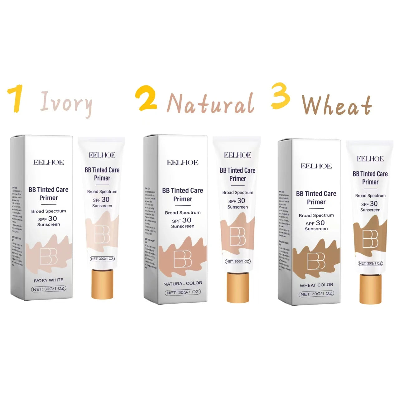 BB Cream SPF 30+ Tinted Moisturizer – Hydrating Full Coverage