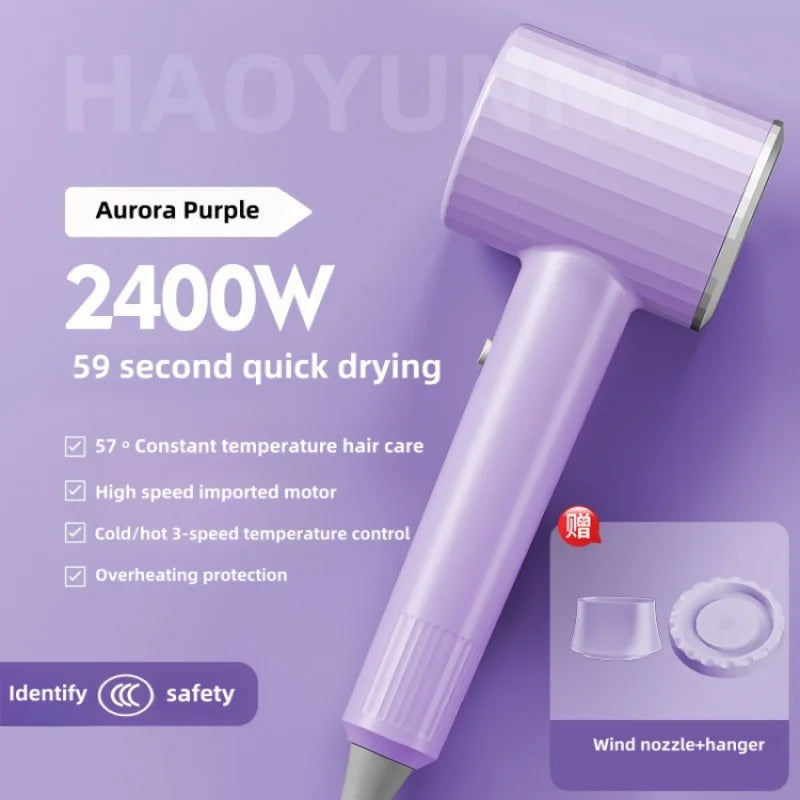 High Speed Electric Turbine Airflow Low-Noise Constant Temperature Fast Drying Hair Dryer EU/US/UK/AU Plug for Home Salons Peaceful Pleasures Health and Wellness B-2 AU