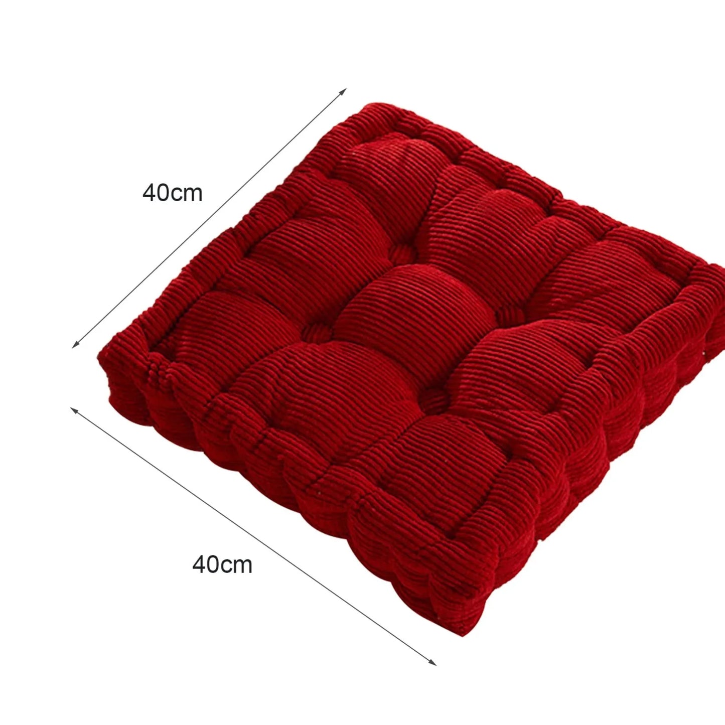 Square Tatami Floor Cushion – Thick Cotton Seat Pad Home & Office