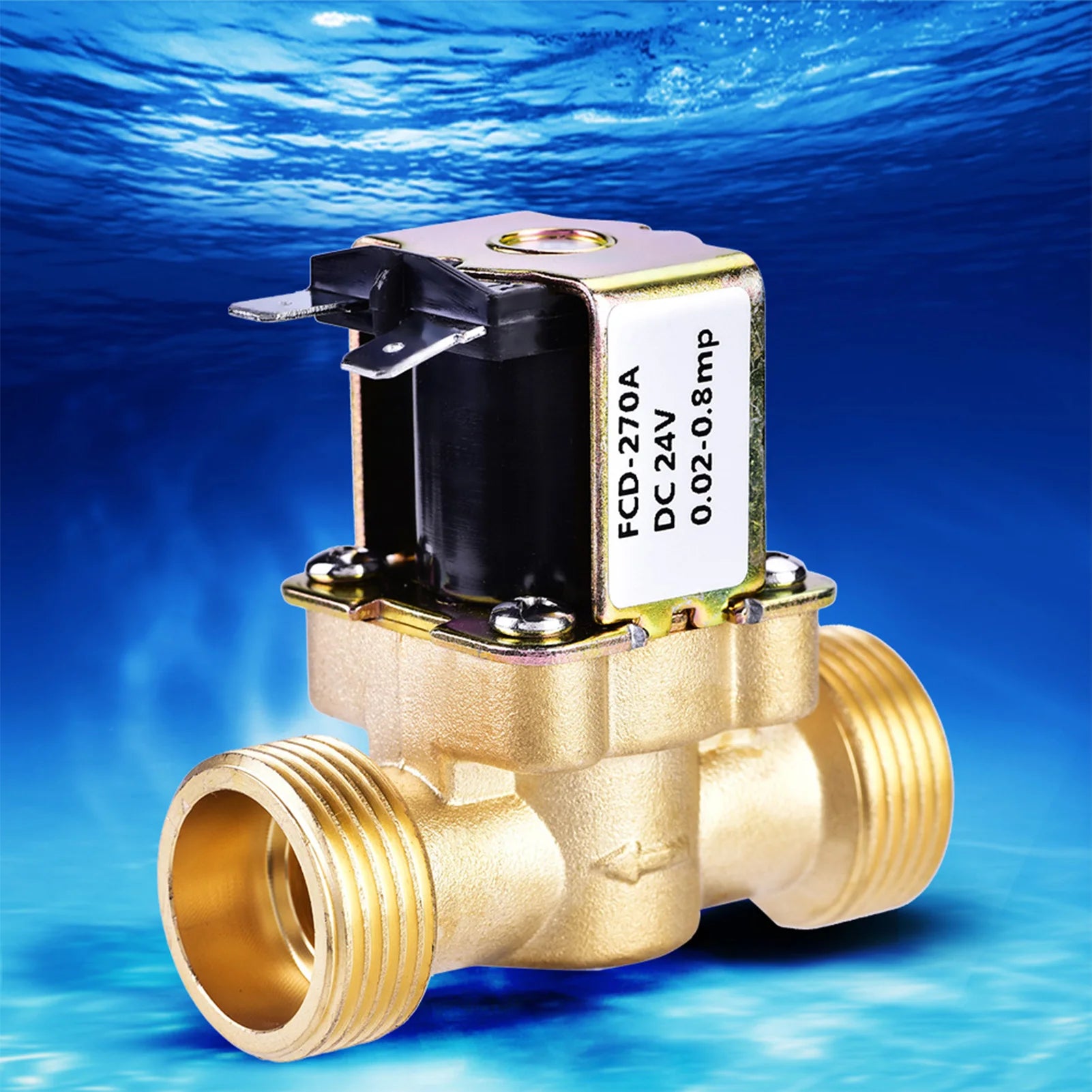 3/4" DC 24V Normally Closed Brass Electric Solenoid Magnetic Valve For Water Control Electric Valve DC Water Valve Water Valve Peaceful Pleasures Health and Wellness