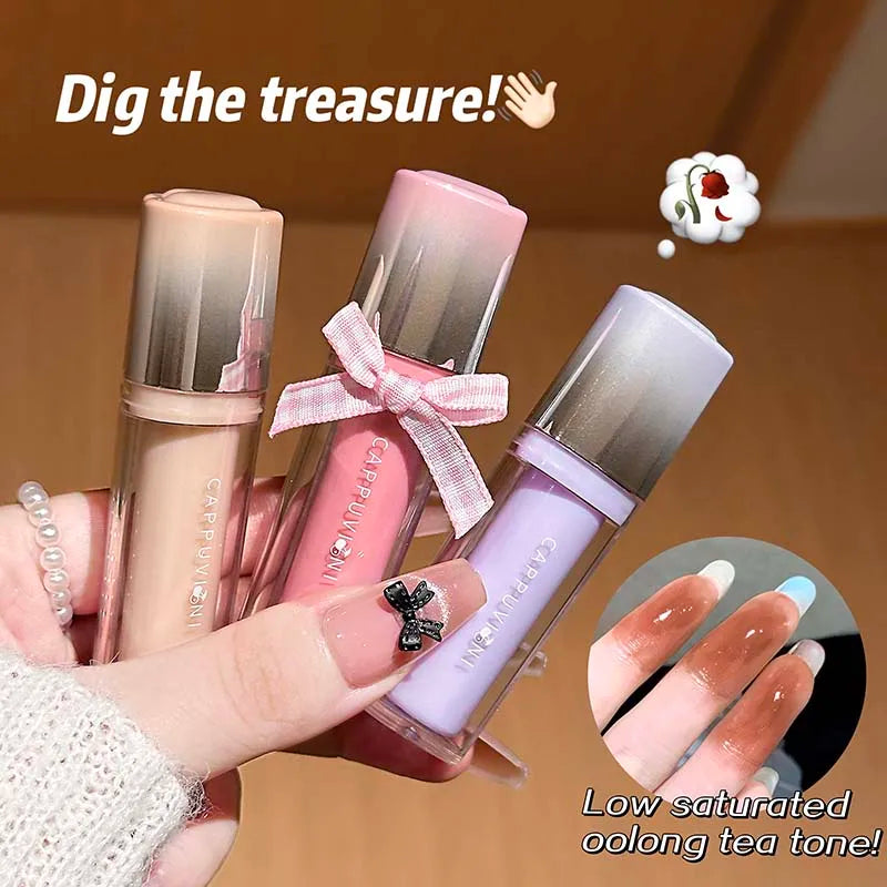 Cappuvini Strawberry Lip Gloss | Glass Mirror Shine Lip Tint