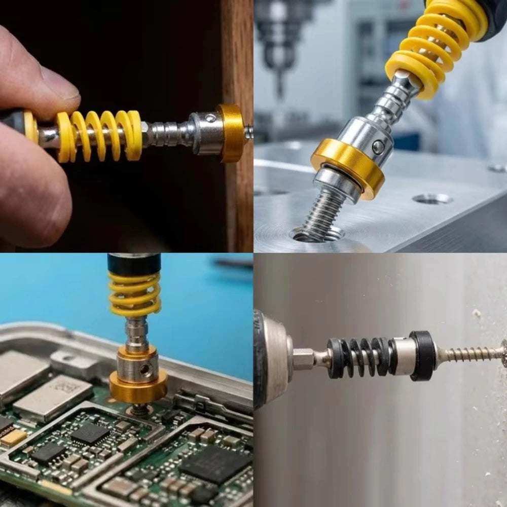 Spring-Loaded Positioning Screwdriver Bits PH2 Magnetic Stop Screws Locating Batch Head Drilling Tool For Power Drills Peaceful Pleasures Health and Wellness