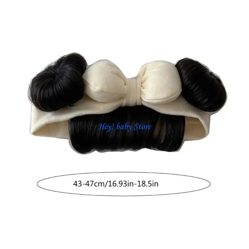Baby Girl Bowknot Bun Headband | Cute Hair Accessory 0–2 Yrs